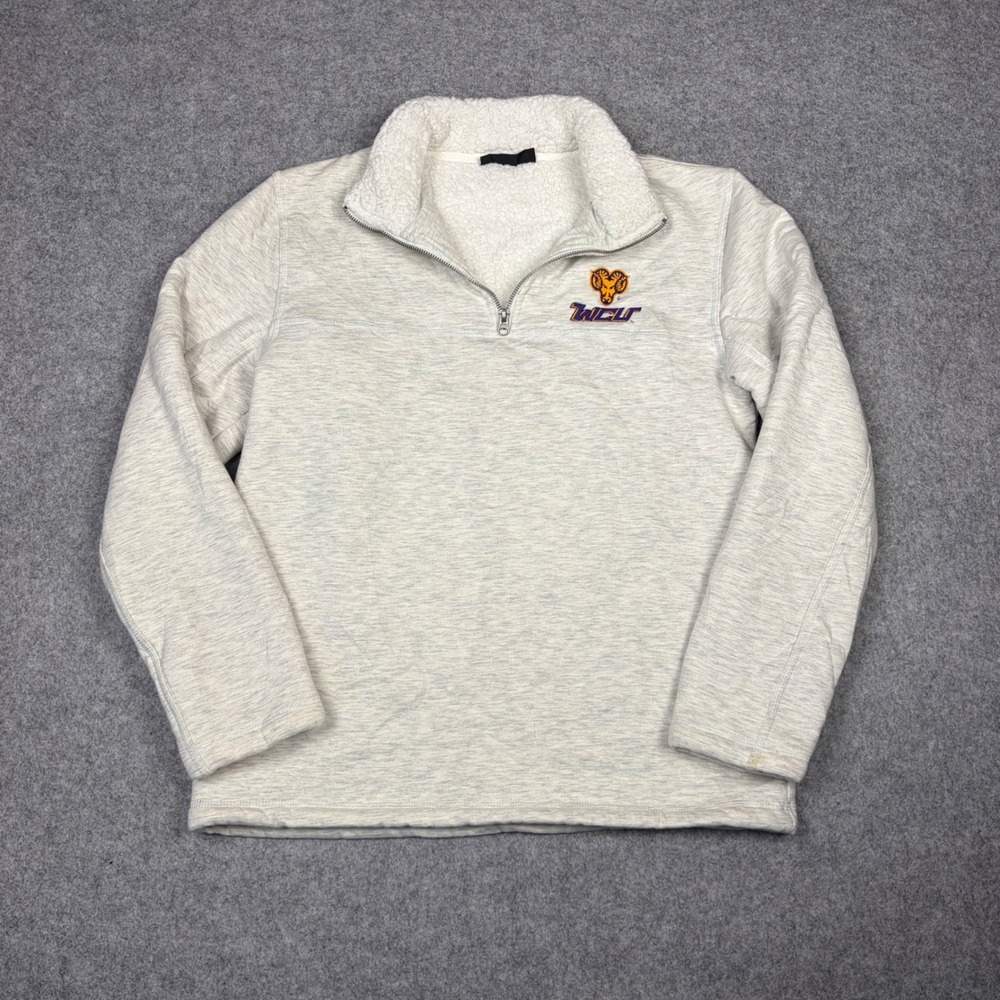 Top of the World West Chester University WCU Rams Quarter Zip Pullover Gray M